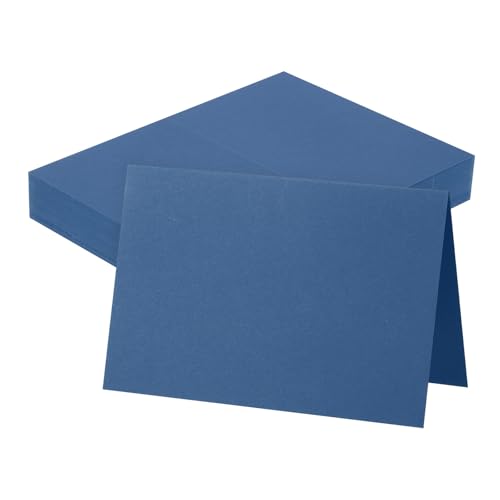 Papier cartonné bleu cobalt épais 15x20 cm pour cartes de vœux et invitations - Lot de 100
