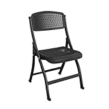 Lkvent Cadeira Silla Plegable for Interior y Exterior, portátil, apilable, con Estructura de Acero, Ideal for Eventos, oficinas, Fiestas, picnics, cocinas y comedores. Sillas Plegables