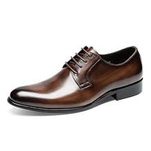 Mens Dress Shoes - Genuine Leather Derby | Luxury Dress Shoes with Exotic Texture