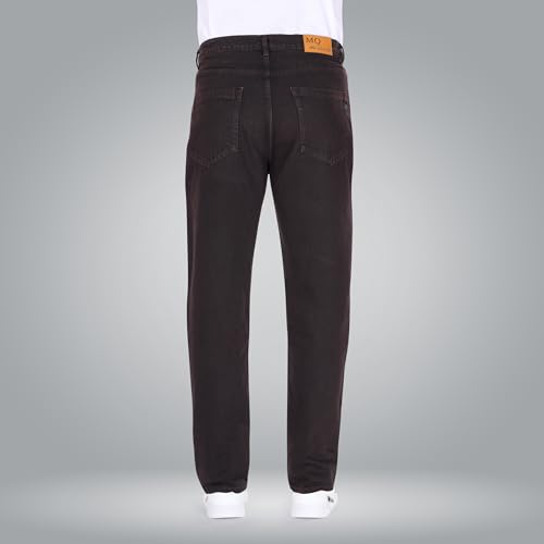 Image of Men's Straight Fit Stylish Non Stretch Mid Rise Pure Cotton Crafted with Premium Fabric Relaxed Jeans Available in Variety of Colour