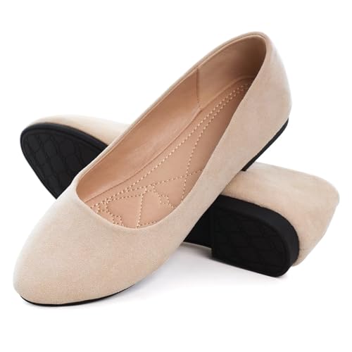 Image of SAILING LU Casual Shoes for Women Dressy Ballet Flats | Comfort Fit, Work Shoes,Casual for Women, Slip-Ons Loafers