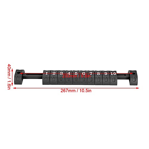 Cronómetro de mesa para fútbol de mesa, indicador de puntuación con 10 números, 2 unidades (negro) miniatura 6