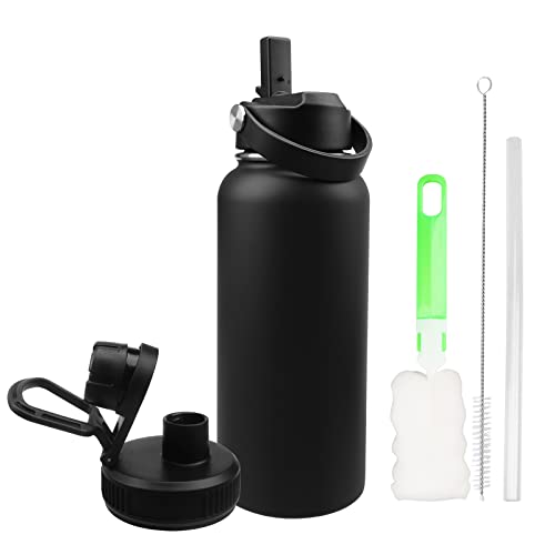 Opiniones de Termo negro que puedes comprar esta semana. 50 Termo de Acero Inoxidable 32 oz, Botella de Agua Deportiva de 1 Litro, Termos para Agua Fría (24 horas) o Caliente (12 horas), Termos para agua para Gimnasio, Viaje, Oficina,...