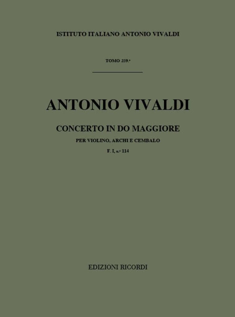 Concerti Per Vl. Archi E BC Rv 191 Vivaldi Partition Violon Baroque