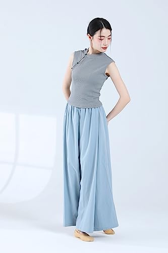 Angcoco Women's Traditional Cheongsam Style Sleeveless Vest Tank Tops3