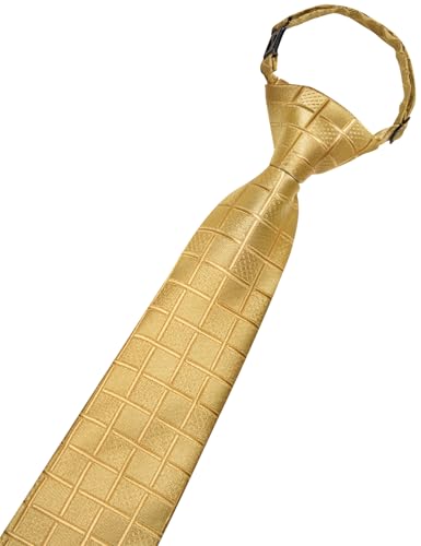 Image of Hi-Tie Boys Tie Pre-Tied Pocket Square Set Adjustable Kids Neckties Age 7-11 Years School UniForm Graduation