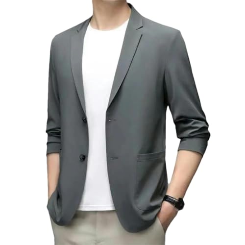 Veste d'été en soie glacée pour homme blazer léger extensible