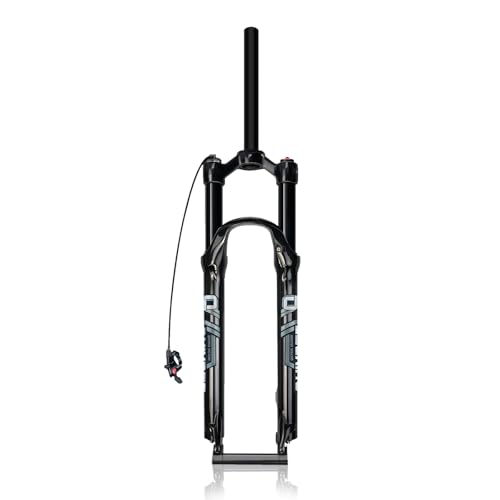 【Forcella for mountain bike】Forcella con sospensione pneumatica for bici da 26/27,5/29 pollici, escursione 120 mm, forcella anteriore con freno a disco e sgancio rapido.