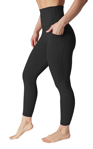 90 Degree By Reflex Squat Proof Elastic Free Super High Waisted Tummy Control Ankle Leggings with Pockets