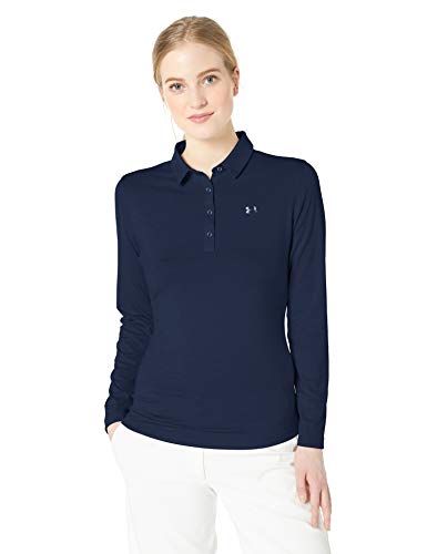 Under Armour Women's Zinger Long Sleeve Golf Polo, Academy//Academy, X-Small