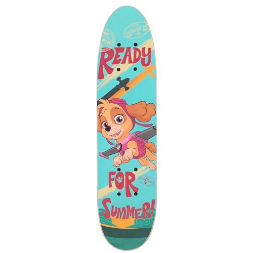 Patineta de Madera para niños 61cm, Antideslizante, Ligera y Estable 20-50kg (61 cm, Paw Patrol)
