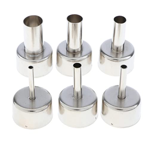 Image of CALANDIS 6 Pack Universal 858 Heat Gun Nozzle Hot Air Desoldering Station Gun Mouth