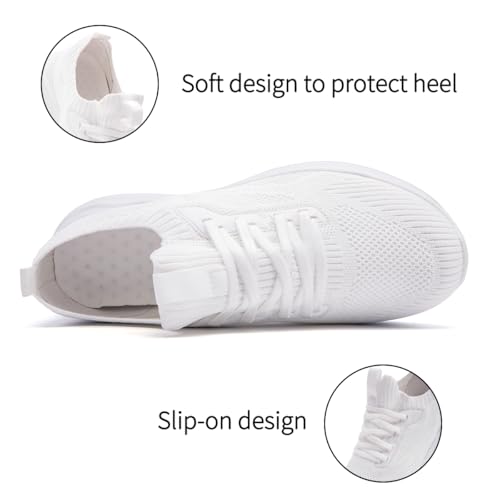 Image of DLWKIPV Womens Slip on Walking Tennis Shoes for Women Work Running Athletic Gym Sports Sneakers Lightweight Casual Shoe