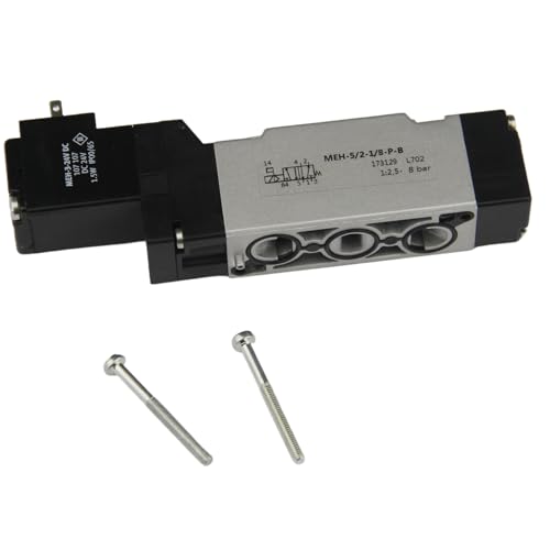 Electrovanne pneumatique 5/2 voies avec commande manuelle intégrée - 2