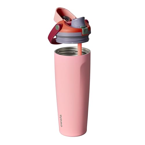 Image of Owala FreeSip Sway Insulated Stainless Steel Water Bottle with Two-Way Spout, Built-In Straw and Bucket Handle, Made for Travel, School, and Sports, 30oz, BPA Free, Leak Proof, Sugar High
