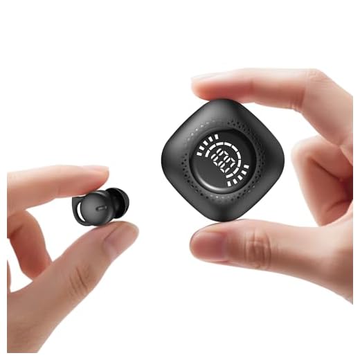 DAGKHE Sleep Headphones, Invisible Sleep Earbuds for Side Sleepers, Mini Noise Blocking Sleep Earphones, Bluetooth 5.3 Tiny Hidden Earbuds for Work,Sleeping, Black