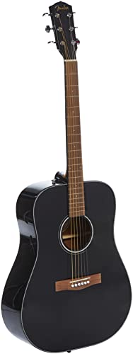 Fender CD-60 Dreadnought V3 DS, Touche Noir, Noir 970110506 - Les Beatles, Paul McCartney, John Lennon, RIngo Starr, George Harrison Fender CD-60 Dreadnought V3 DS, Touche Noir, Noir 970110506
