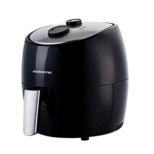 Ovente Electric Air Fryer with 3.2 Quarts Non-Stick Frying Basket & Grill Pan