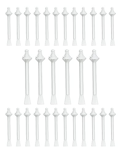 Lot de 30 Applicateurs de Cire de Nez, Bâtonnets d’Épilation Nasale à Deux Extrémités, Spatules de Cire pour Soin du Nez, Baguette de Cire pour Nettoyage du Nez et Poils du Visage