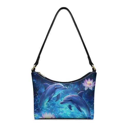 Image of Handbag for Women Leather Underam Shoulder Bag with Zipper Fashion Work Purse Waterproof Travel Wallet