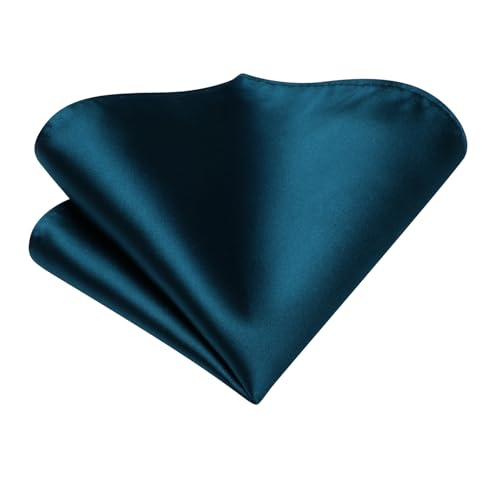 Image of Hi-Tie Silk Ascot for Men Self Tie Men's Cravat and Flower Lapel Pin Handkerchief Cufflinks Set for Wedding Party