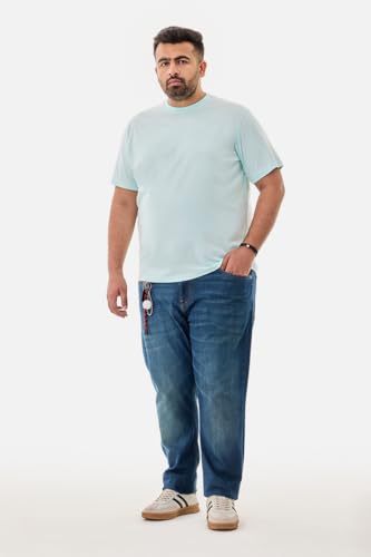 Image of SNITCH Men Polo Plus Size T-Shirt | Knitted Solid Polo with Contrast Tipped Collar & Logo Embroidery | 100% Cotton Breathable Lightweight Smart Casual Wear