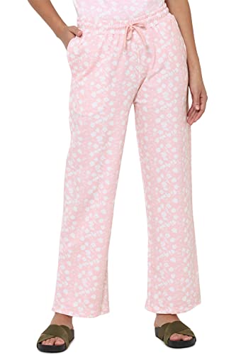 Image of Allen Solly Printed Cotton Regular Fit Womens Trousers