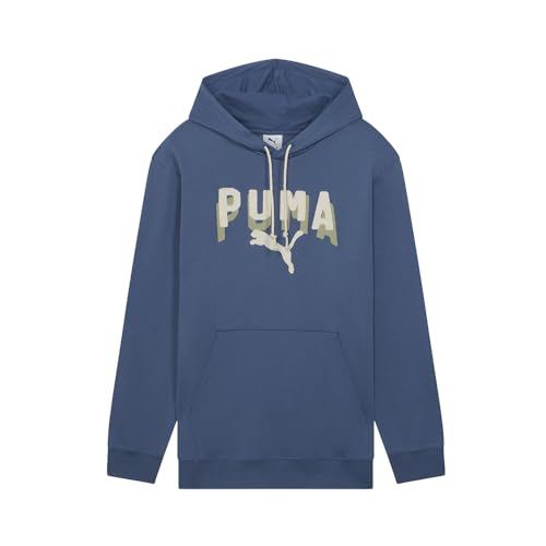 Sweat à capuche Puma homme avec motif graphique noir