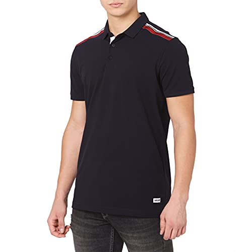 Image of Spykar Henley Neck Full Sleeve Orange Solid T-Shirt for Men