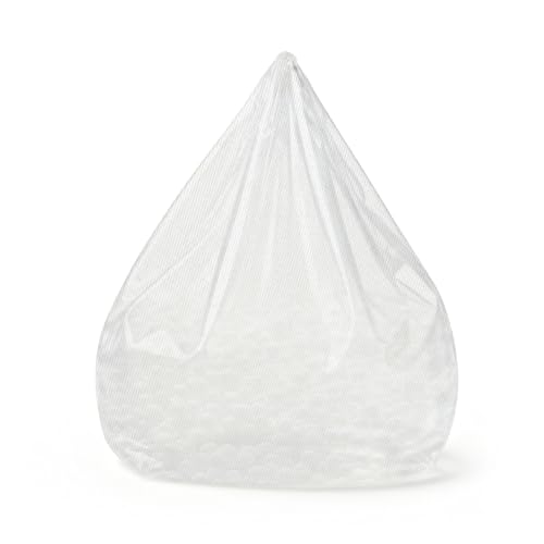 RANJIMA Innenbezug für Sitzsac, Innenbezug des Sitzsacks Sitzsackhülle Futter Ohne Füllung Sitzsack Taschentücher Ersatzbezu Sitzsackhülle Ersatzbezug für Stoff Sofa DIY Lazy Bag, M Weiß