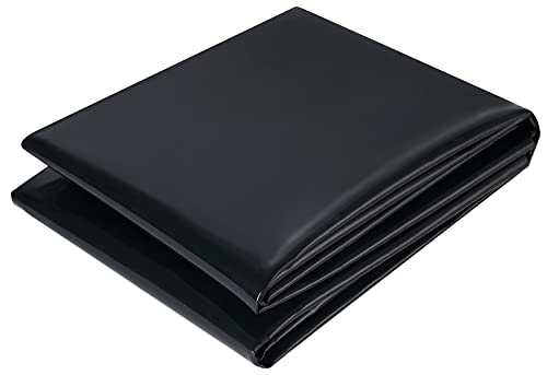 KLEWEE Pond Liner, 4 x 7ft 20 Mil Small Pond Liners, Black Heavy LDPE Duty Pond Liners for Outdoor Ponds, Waterfall, Stream, Fountains by KLEWEE - Used condition - US$16.17