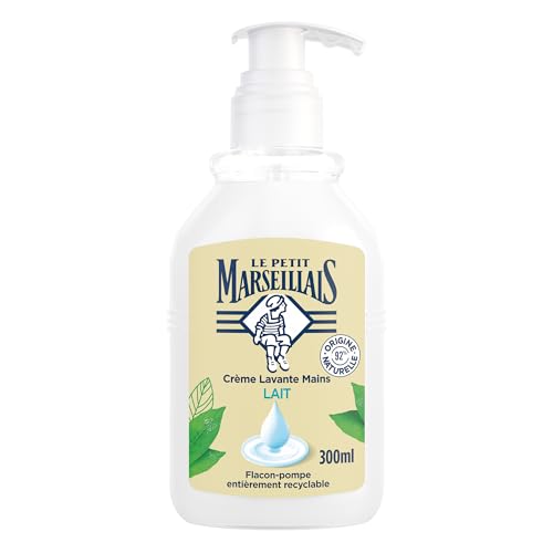 Le Petit Marseillais Crème Lavante Mains Lait, flacon-pompe de 300 ml