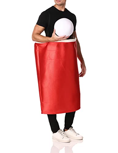 Rasta Imposta Beer Pong Cup Costume, Red, One Size
