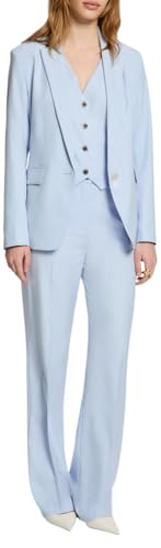 Veste ajustée rayures ciel femme - vue 5