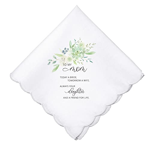 Lillian Rose Mom Wedding Keepsake Hankie, One Size, White