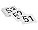 Alpine Industries Double-Sided Plastic Table Numbers - 4x4 Inch Heavy Duty Number Cards - Perfect for Restaurants, Establishments & Special Events or Functions (Numbers 50 to 100)