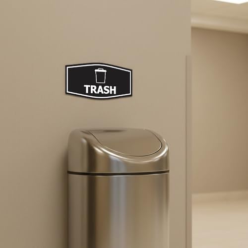 Fancy Trash Sign Bleu petit modèle pour le tri sélectif de la cuisine - 4
