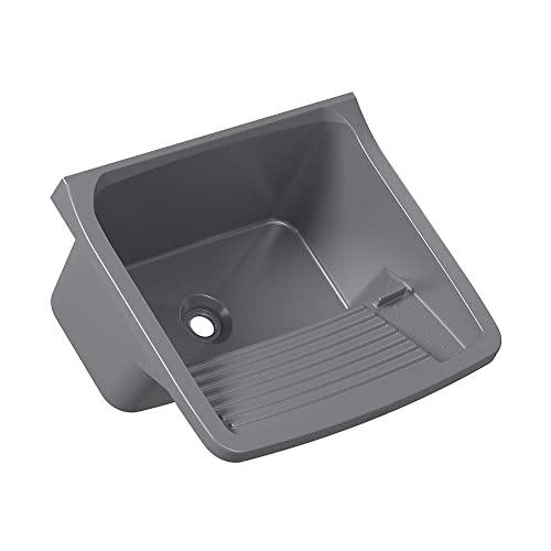 Tanque Plástico Astra 40L p/lavar roupas - Prata 57,9x52cm