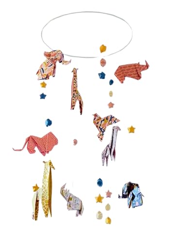 Suspension origami safari jungle pour une ambiance poétique et chaleureuse au plafond