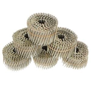 #US 3600Pcs 15 Degree Wire Coil 2-1/2 .09 Ring Shank Resin Paint Siding Nail