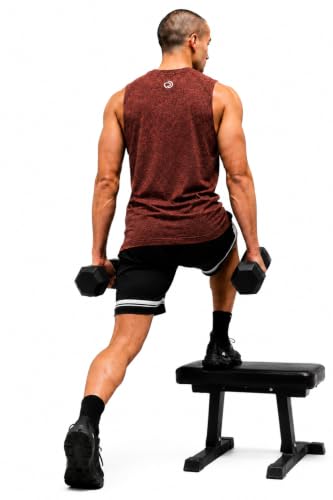 Image of TRUEREVO Men's Light Weight Dryfit Sports Tank Top Vest with Reflective Details for Running, Gym & Training