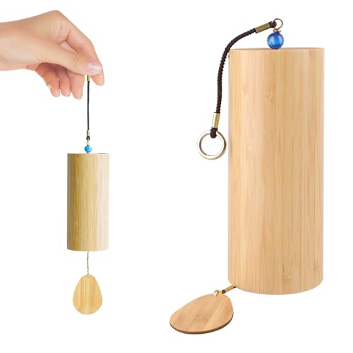 Hojalis Japanische Bambus Windspiele, Natürliches Bambus-Windspiel, BambusWindspieles, Windspiele Für Draußen Hängend, Klangspiel Für Yoga, Klangheilung, Meditation, Hausgarten-Dekoration