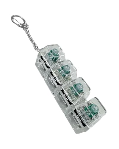 UYRVAPE Jouet Fidget Clavier pour Adultes, Anti Stress Jouet, Porte Clé Fidget Clavier Fidget Clicker Drôle Jouet Fidget Bouton pour Décompression Décoration, Vert