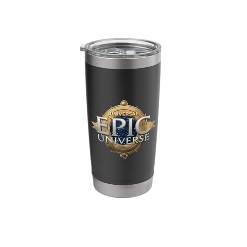 Universal Epic Universe Logo Stainless Steel Insulated Tumbler