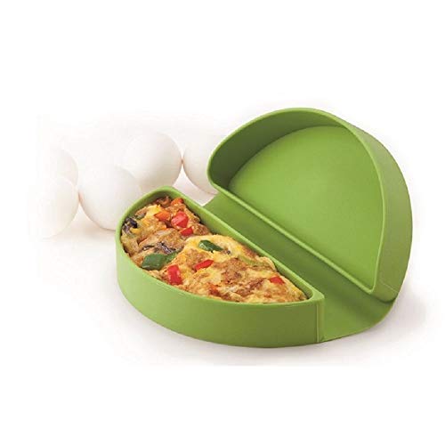 MSC International 44044 Joie Microwave Omelet Maker, Non-Stick Silicone, Green, One Siza