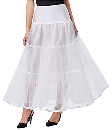 1950s A-Line Long Ankle Length Petticoats Skirts Wedding Half Slips Crinoline Underskirt Vintage Skirt3