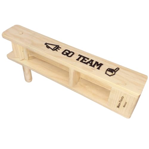 Big GO TEAM Wooden Mexican Matraca Noisemaker - 15