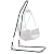 ?Stand Only? Hammock Chair Stands Hanging Hammock Stands Adjustable Height 78.8" to 96.5" Outdoor Solid Steel Hammock Stand Only for Hanging Hammock Air Porch Swing Chair Indoor