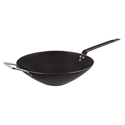 Padella Wok 40 cm pentolame Ferro GU § Ferro Nero