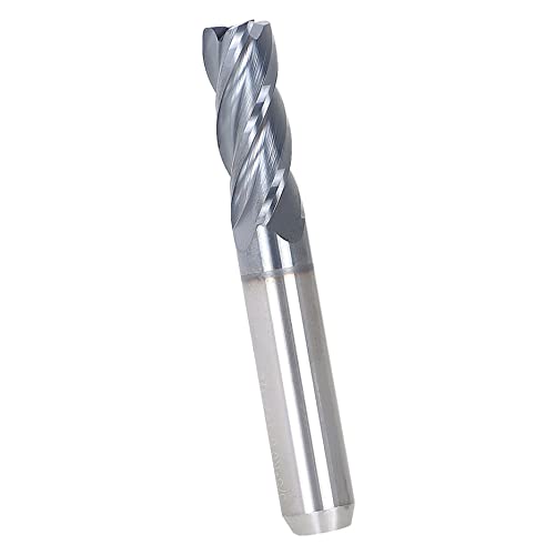 Image of 3 /8 Inch Milling Cutter 4 Slot Carbide End Milling Cutter Suitable for Aluminum Cutting Non-Ferrous Metal Cutting 1 Pieces